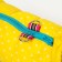 Kombinson for dogs "peas", size 14 (DS 27, OG 38, Osh 30 cm), yellow