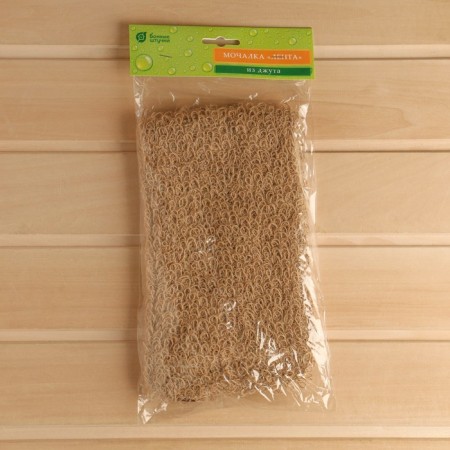Jute washcloth, tape, 55x12cm, medium-2