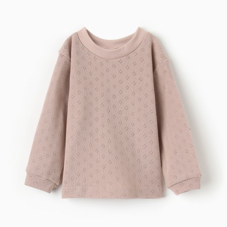 Long sleeve long -sleeve, beige color, height 68