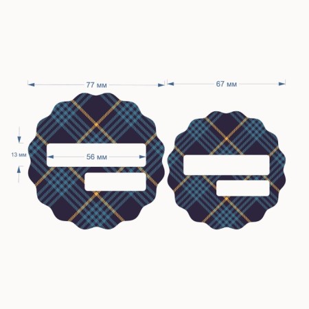 Stickers for marking cans "spices" 24 pcs, blue-1