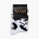 Women's socks "cats" white color, rr 38-40 (25 cm)