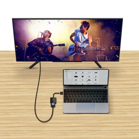 Adapter Baseus, HDMI-VGA, black-8