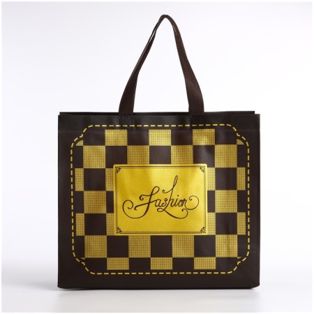 Bag without fasteners, brown color-1