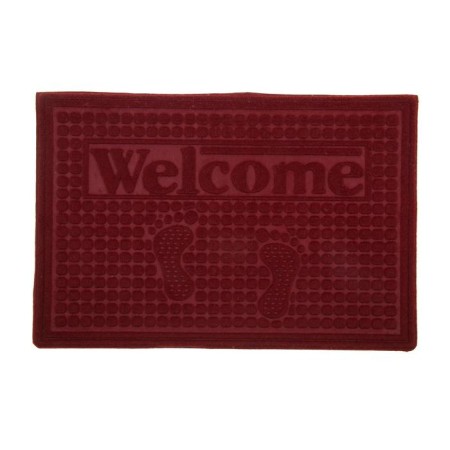 Walker -shaped mature rug without edging the “Welcome Figure”, 40 × 60 cm, color mix-8