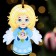 Toy on the Christmas tree "Character" Angel, 7x6.2x5 0.5cm