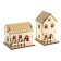 Light decor desktop "houses" 10 cm, mix