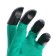 Garden gloves, nylon "shrews", with latex impregnation, with claws, green, Greengo
