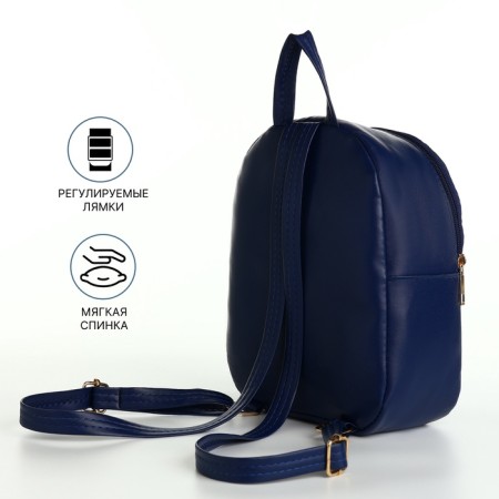Baby backpack on lightning, blue color-2