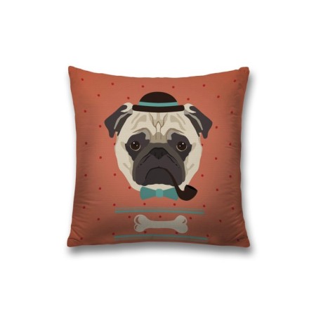 Decorative pillowcase "Drum Detective", on a zipper, size 45x45 cm