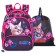 Frame backpack 36 x 28 x 11 cm, Across 198, filling: bag, purple ACR22-198-5