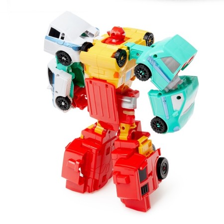 The set of robots "Megabot", transforms, collects from four robots-3