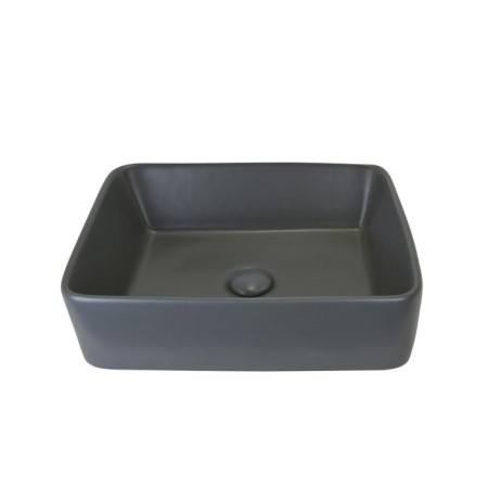 Sink 1010-Gm, 480 x 380 mm, without a hole for the mixer, without overflow, dark gray-1