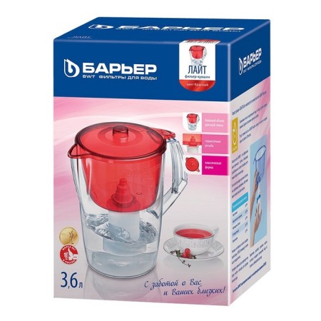 Filter-Kuvshin "Barrier-Life", 3.6 l, red color-3