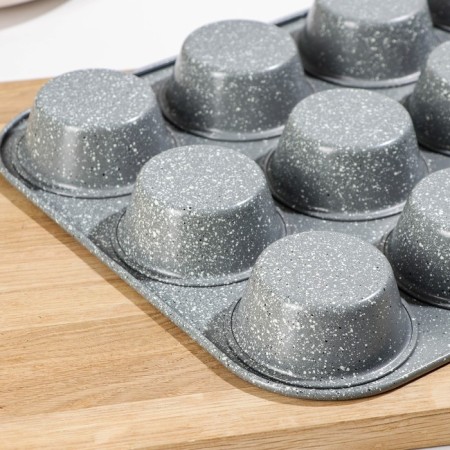 The form for baking "Elin marble. Cupcake ”, 35 × 26.5 × 3 cm, 12 cells, anti -stick coating, color gray color-3