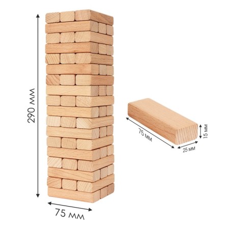 Jenge's board game "Tower" 54 elements-5