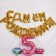 Girlyanda Shard foil 16 "Happy Birthday", gold color
