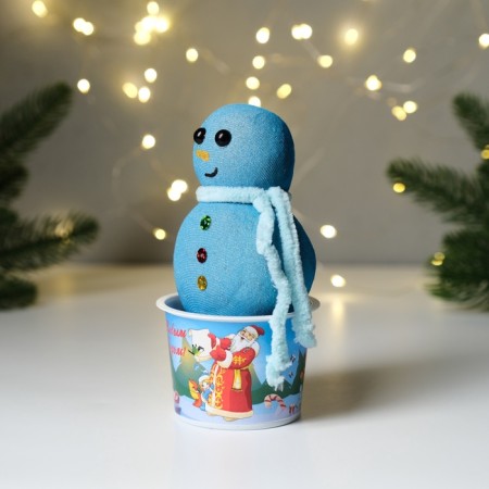 Growing gift grass grass "Convert New Year's snowman" mix-5