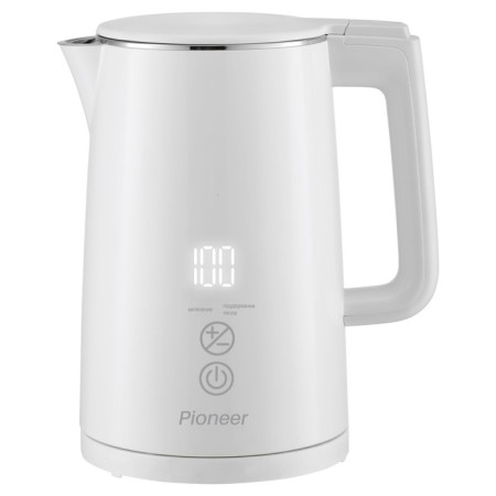 Pioneer KE577M kettles, metal, 1.5 l, 2000 watts, white