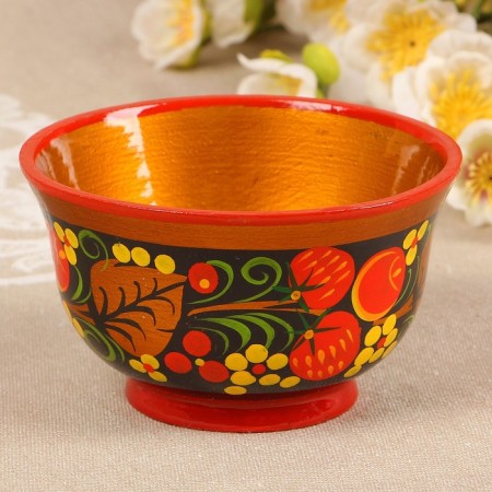 Saladnik, 13x6.5 cm, Khokhloma-4