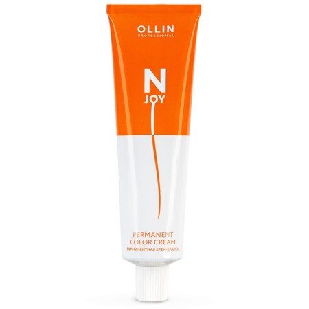 Cream-color hair Permanent Ollin Professional N-Joy, tone 8/73, light-brown brown-gold, 100 ml-5