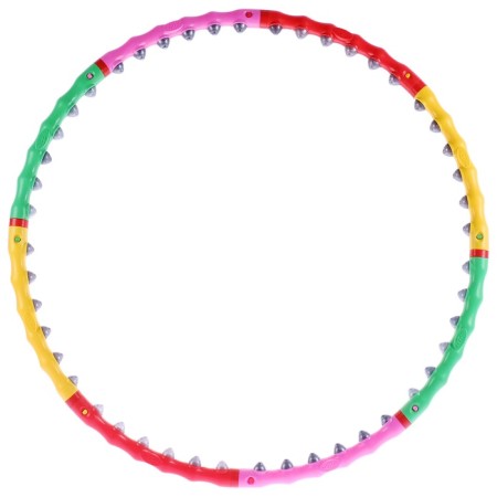 Hoop with rubber spikes onlitop, collapsible, D = 98 cm, 1.2 kg, Mix color-5