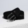 Gift set, 3 belts, braid, buckle metal, black color