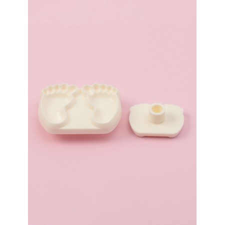 Printing for the test and mastic of the Dolyana "Children's legs", set 2 pcs, plastic, dairy-1