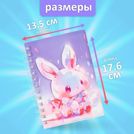 Notebook Gift Book on the crest 80l, line, color block, PVC Bun 3D cover (17.6x13.5cm) 105-1