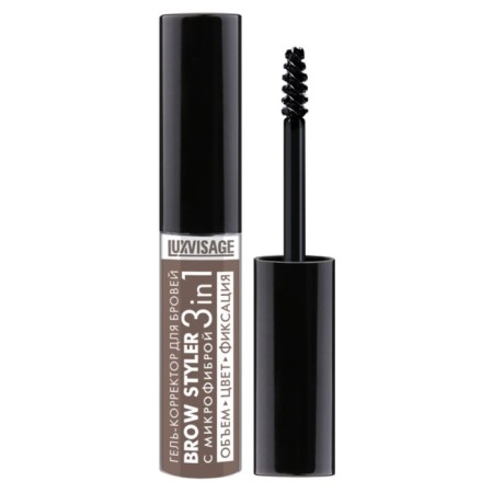 Eyebrow Corrector Luxvisage Brow Styler, with microfiber, 3 in 1, tone 04, 5.5 g