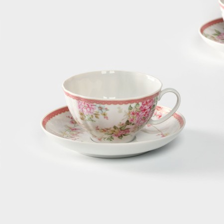 Porcelain tea set "Flower waltz", 4 items-2