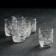 A set of crystal stops for the wine "Mill", 50 ml, 6 pcs