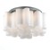 Ceiling Ceiling ST LUCE. SL116.502.06. ONDE. 6x60 watts, E27, 52x52x25 cm, silver color