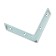 Galvanized square UG-100, zinc, 500 pcs