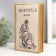 Broke-book metal, glass "Aristotle" 26x16x5 cm