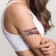 Tattoo on the body color double "Airship and Airplane - Normal flight!" 10.5x6 cm