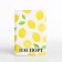Passport cover, white/yellow color