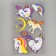 A set of stickers from EVA "Unicorns", 11 pcs.