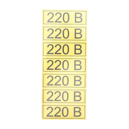 The sticker of the electrical safety sign "220 V" 35x100 mm REXANT 70pcs.-1