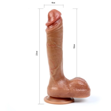 Falloimitator Oka-hips, super-realistic, on suction cup, 22 x 4 cm, bodily-4