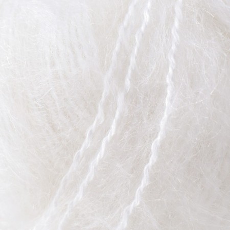 Yarn "Mohair Classic" 25% moher, 24% wool, 51% acrylic 200m/100g (55 white)-2