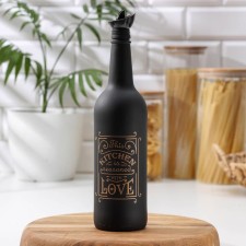 Glass bottle for sauce and oil 