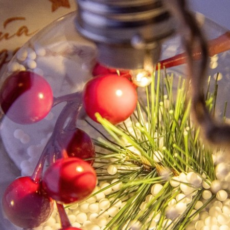 The Christmas ball New Year's “Winter will give miracles”, for the New Year, D = 8 cm.-6