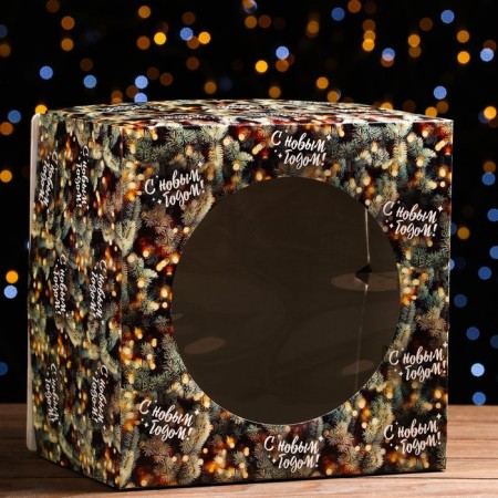 Confectionery packaging with the window "Eat branches", 30 x 30 x 19 cm-3