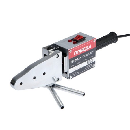 The device for welding plastic pipes "Victory" PT-2435, 2435 W, 6 nozzles, metal case-1