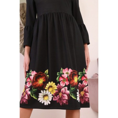 Female dress, size 54, black color-4