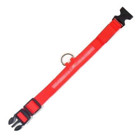 Collar with backlight size S, Osh 35-43 x 2.5 cm, 3 glow modes red-6