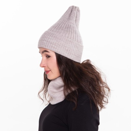 COMPLE WINDER WINDER (hat/snood), beige color, size 56-58-1