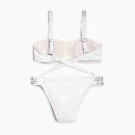 Separate Minaku swimsuit with rhinestones color white, size 42-10
