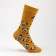 Socks "Dog", color mustard, size 23-25