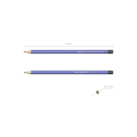Pencil Chernographic HB, 2.2 mm, Erichkrause Grafica 100, hexagonal, from selected wood-1